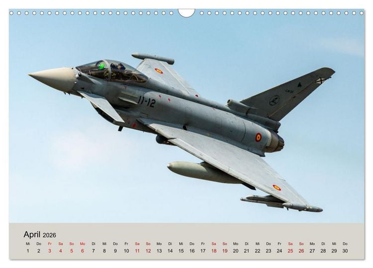 Produktbild: Kampfjet Eurofighter Typhoon (Wandkalender 2026 DIN A3 quer), CALVENDO Monatskalender