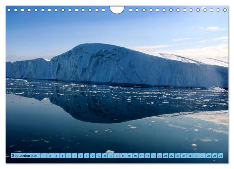 Produktbild: EISIGE GIGANTEN in der DISKOBUCHT (Wandkalender 2026 DIN A4 quer), CALVENDO Monatskalender