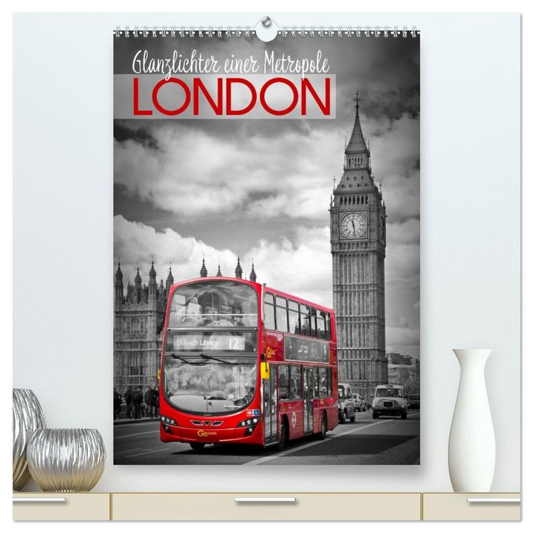Produktbild: Glanzlichter einer Metropole LONDON (hochwertiger Premium Wandkalender 2026 DIN A2 hoch), Kunstdruck in Hochglanz