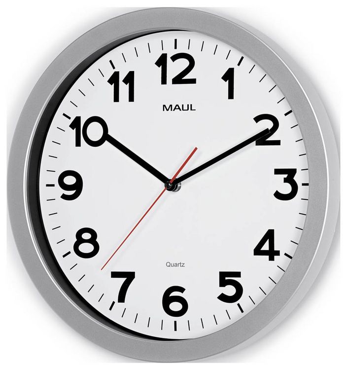 Produktbild: Maul 9053695 Quarz Wanduhr 35cm x 350mm x 30mm x 50mm Silber