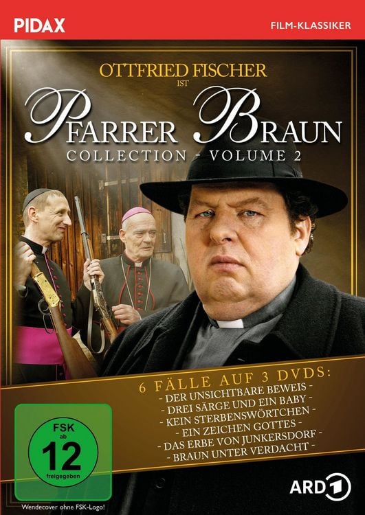 Produktbild: Pfarrer Braun Collection, Vol. 2 / Weitere sechs Folgen der Krimireihe mit Ottfried Fischer (Pidax Film-Klassiker) [3 DVDs]