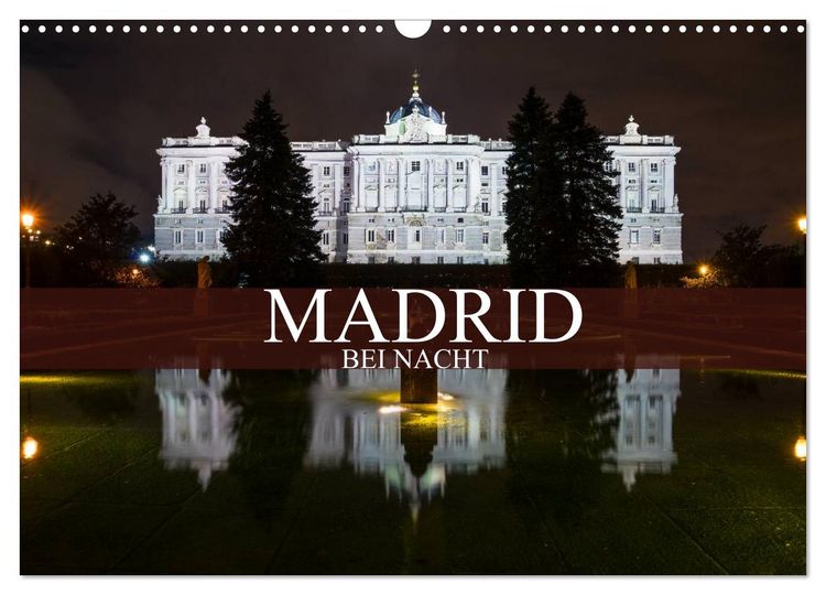 Produktbild: Madrid bei Nacht (Wandkalender 2026 DIN A3 quer), CALVENDO Monatskalender