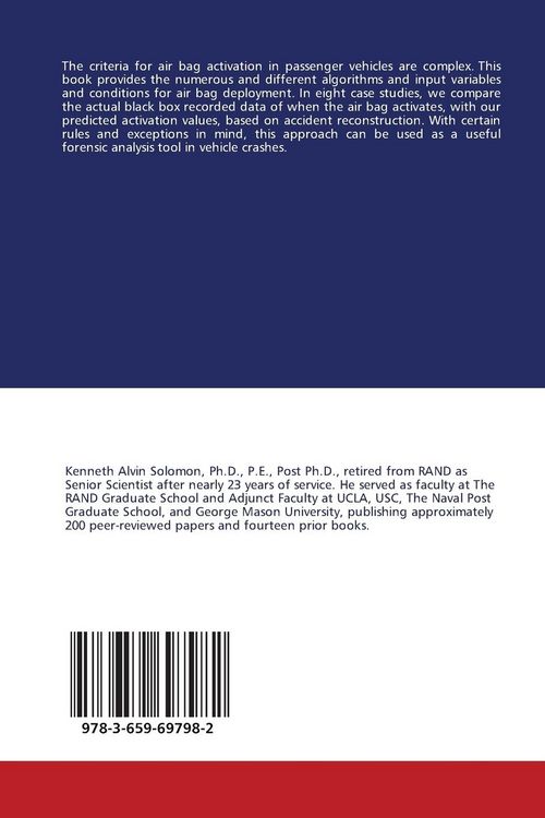 Produktbild: Defining the Criteria for Air Bag Activation in Passenger Vehicles