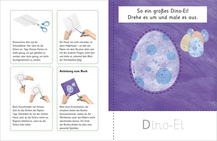 Produktbild: Schnippel-Spa&szlig;. Dinos. Schneiden - Malen - Nachspuren