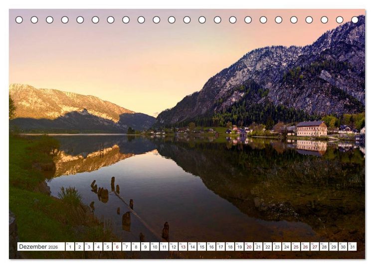 Produktbild: Schau eina in&acute;s Salzkammergut (Tischkalender 2026 DIN A5 quer), CALVENDO Monatskalender