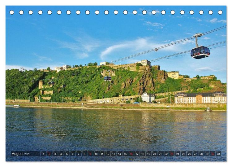 Produktbild: Koblenz Die Stadt am Deutschen Eck (Tischkalender 2026 DIN A5 quer), CALVENDO Monatskalender