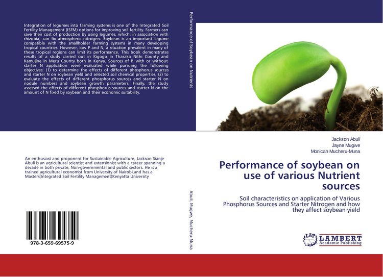 Produktbild: Performance of soybean on use of various Nutrient sources