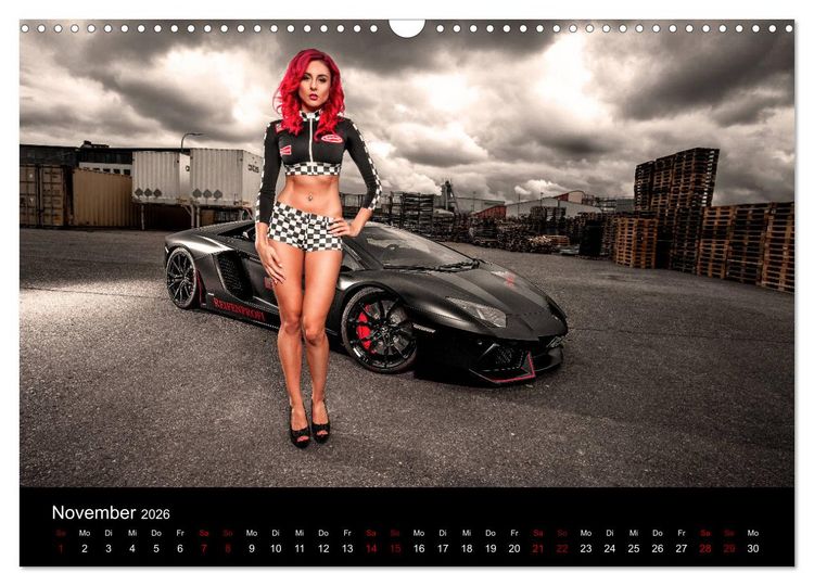Produktbild: Cars and Girls (Wandkalender 2026 DIN A3 quer), CALVENDO Monatskalender