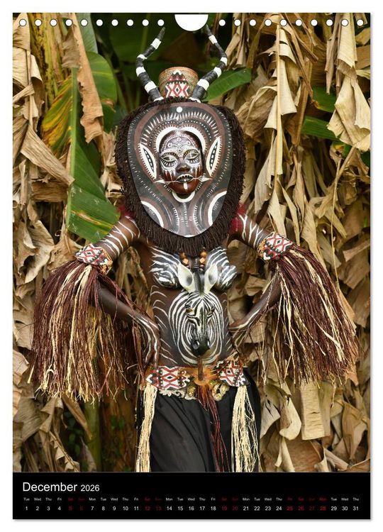 Produktbild: Equatorial Guinea Bodypainting Festival (Wall Calendar 2026 DIN A4 portrait), CALVENDO 12 Month Wall Calendar