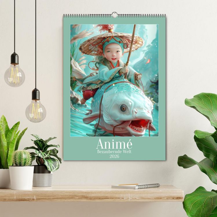 Produktbild: Anim&eacute; - Bezaubernde Welt (Wandkalender 2026 DIN A2 hoch), CALVENDO Monatskalender