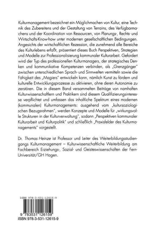 Produktbild: Kulturmanagement