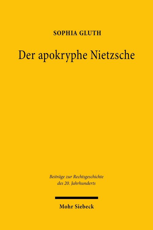 Produktbild: Der apokryphe Nietzsche