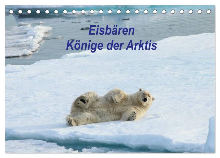 Produktbild: Eisb&auml;ren - K&ouml;nige der Arktis (Tischkalender 2026 DIN A5 quer), CALVENDO Monatskalender