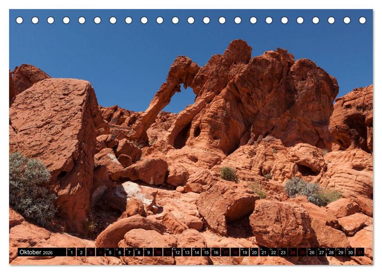 Produktbild: Landschafts Juwelen - Erlesene Landschaften der USA (Tischkalender 2026 DIN A5 quer), CALVENDO Monatskalender