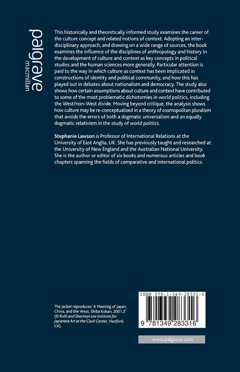 Produktbild: Culture and Context in World Politics
