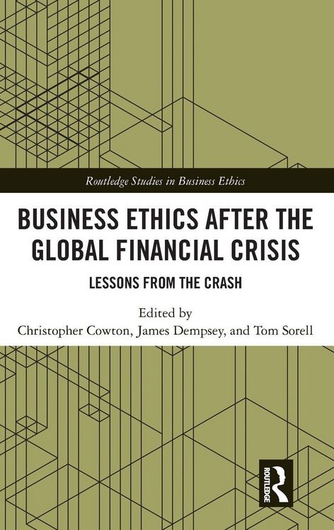 Produktbild: Business Ethics After the Global Financial Crisis