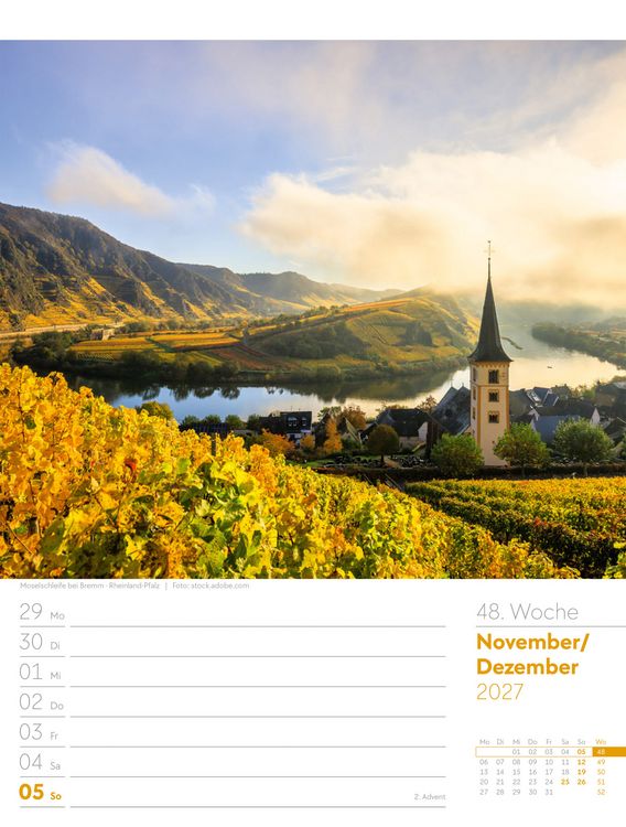 Produktbild: Malerisches Deutschland Wochenplaner Kalender 2027