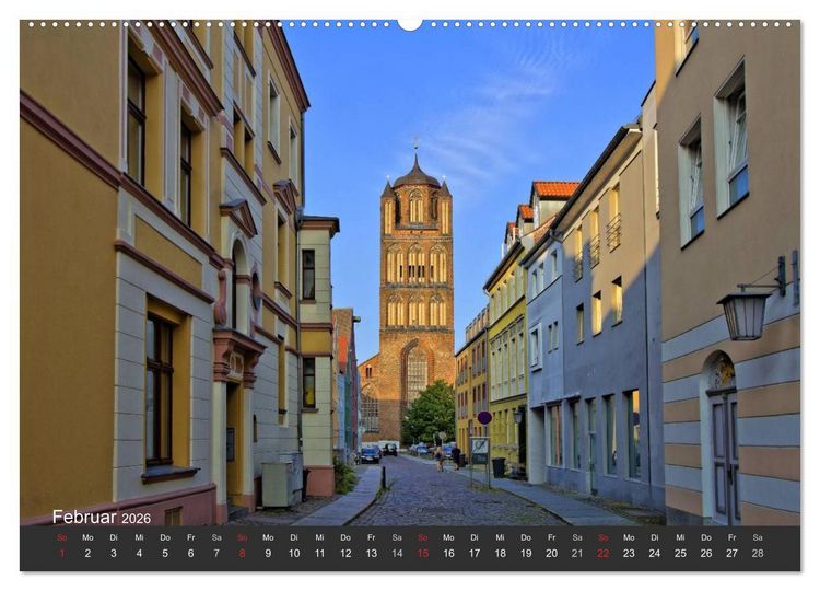 Produktbild: Stralsund. Das Tor zur Insel R&uuml;gen (hochwertiger Premium Wandkalender 2026 DIN A2 quer), Kunstdruck in Hochglanz