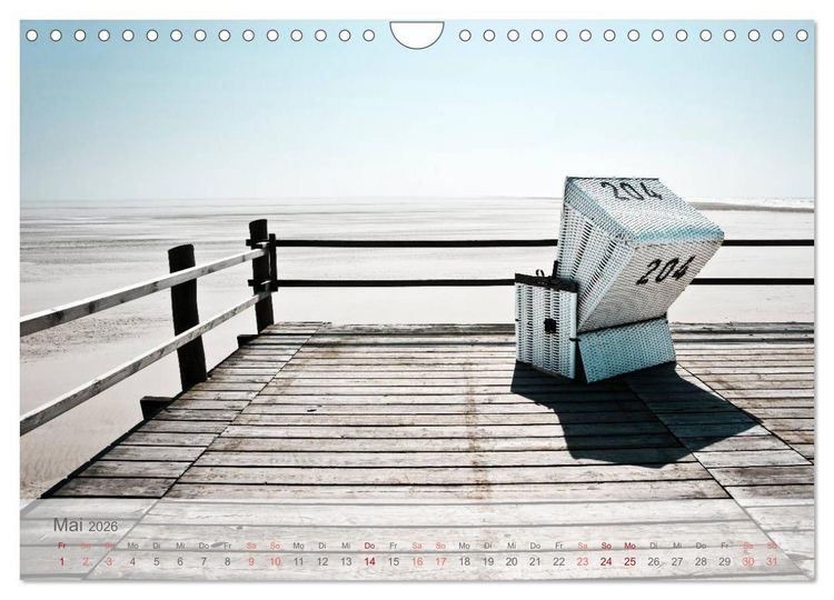 Produktbild: St. Peter-Ording durch die Jahreszeiten (Wandkalender 2026 DIN A4 quer), CALVENDO Monatskalender