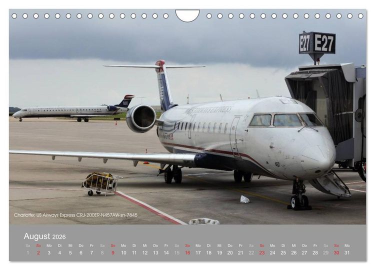 Produktbild: Flugzeuge im Auge der Kamera (Wandkalender 2026 DIN A4 quer), CALVENDO Monatskalender