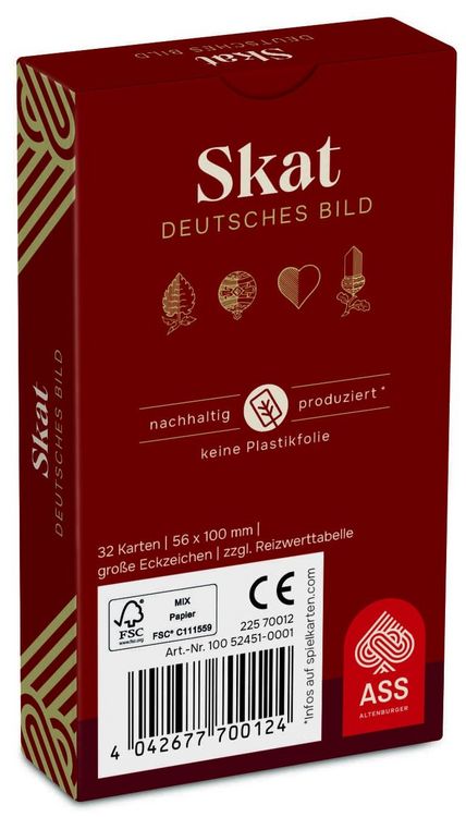 Produktbild: Skat gro&szlig;e Eckzeichen deutsches Bild