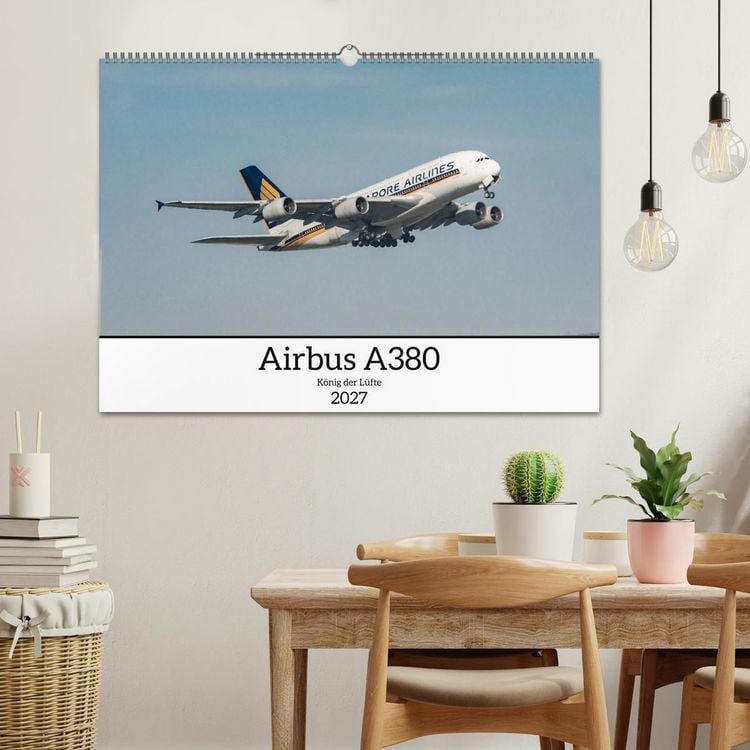 Produktbild: Airbus A380 - K&ouml;nig der L&uuml;fte (Wandkalender 2027 DIN A2 quer), CALVENDO Monatskalender