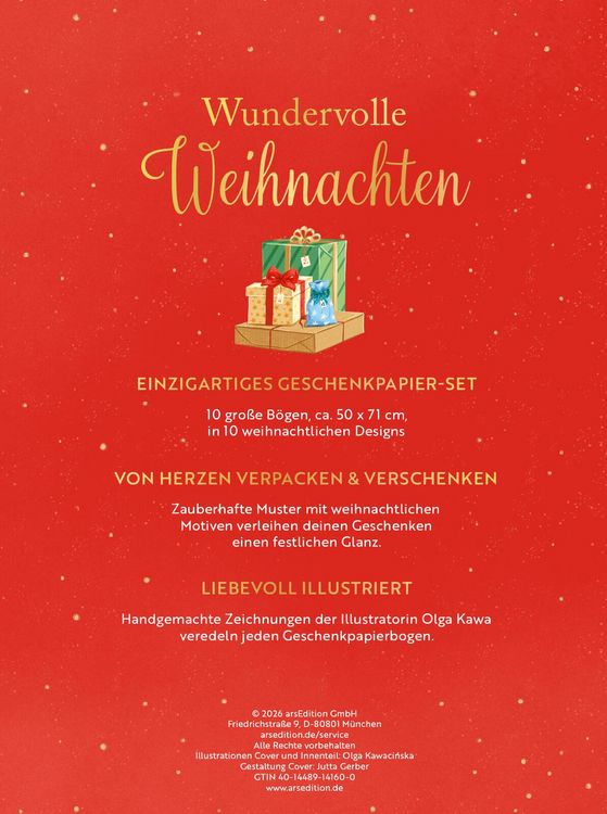 Produktbild: Weihnachtliches Geschenkpapier