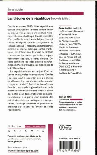 Produktbild: Les th&eacute;ories de la R&eacute;publique