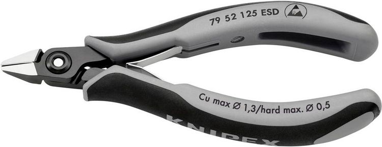 Produktbild: Knipex 79 52 125 ESD ESD Seitenschneider mit Facette 125mm