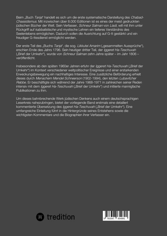 Produktbild: Schneur Salman von Liadi: Das Buch Tanja III