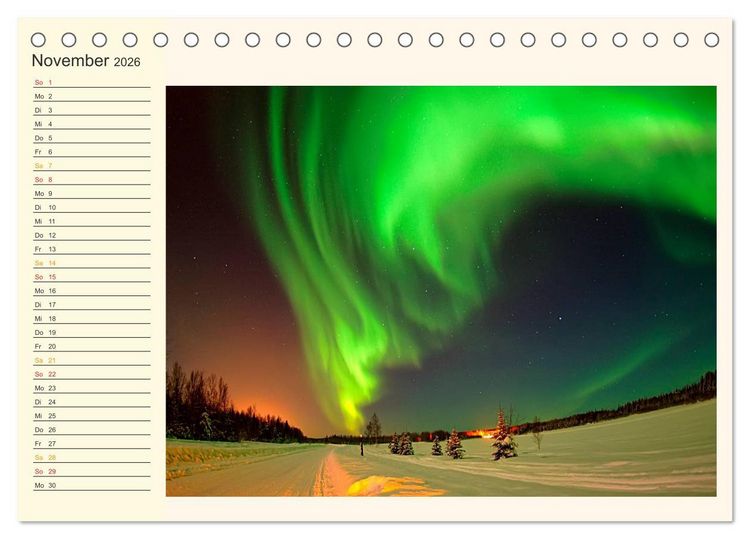 Produktbild: Gewaltige Natur - bedrohlich und sch&ouml;n (Tischkalender 2026 DIN A5 quer), CALVENDO Monatskalender
