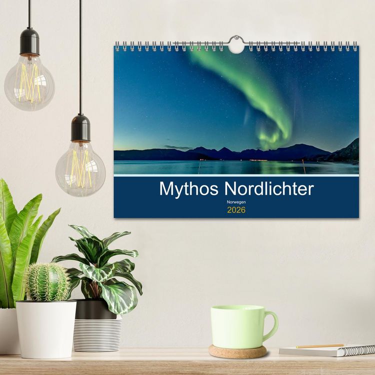 Produktbild: Norwegen - Mythos Nordlichter (Wandkalender 2026 DIN A4 quer), CALVENDO Monatskalender