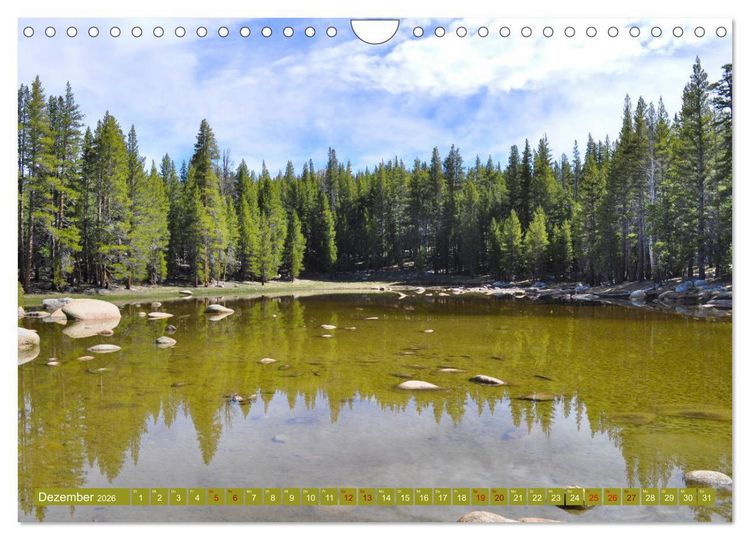 Produktbild: Erlebe mit mir die Landschaft des Yosemite Nationalpark (Wandkalender 2026 DIN A4 quer), CALVENDO Monatskalender