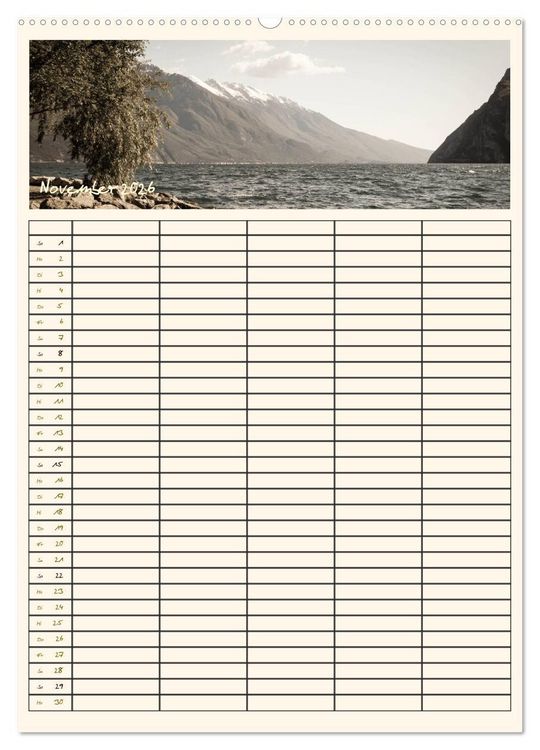 Produktbild: Der Gardasee im Norden - Familienplaner 2026 (hochwertiger Premium Wandkalender 2026 DIN A2 hoch), Kunstdruck in Hochglanz