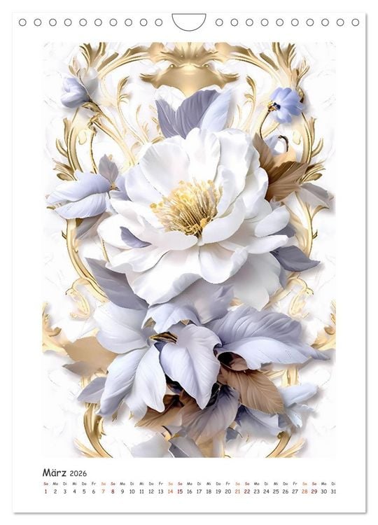 Produktbild: Blumen-Sinfonie (Wandkalender 2026 DIN A4 hoch), CALVENDO Monatskalender