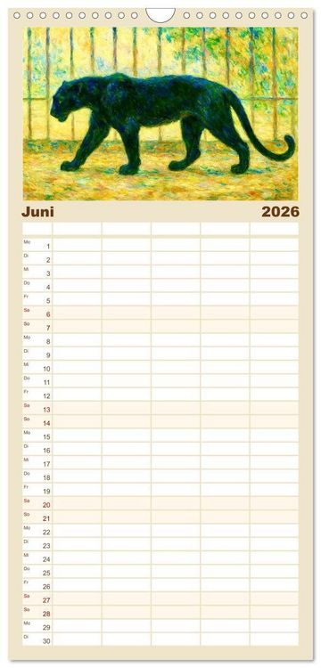 Produktbild: Familienplaner 2026 - Rainer Maria Rilke. Sein Leben, seine Werke mit 5 Spalten (Wandkalender, 21 x 45 cm) CALVENDO