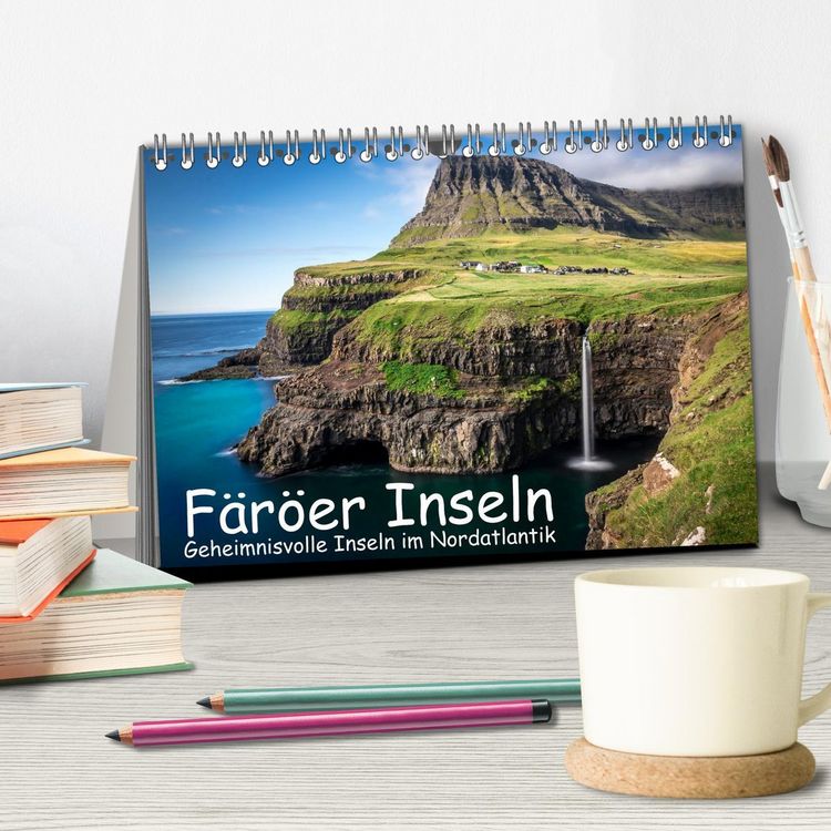 Produktbild: F&auml;r&ouml;er Inseln - Geheimnisvolle Inseln im Nordatlantik (Tischkalender 2026 DIN A5 quer), CALVENDO Monatskalender