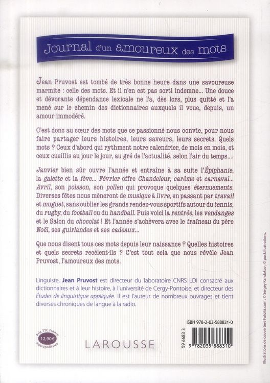 Produktbild: Journal d'un amoureux des mots