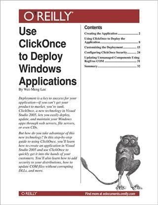 Produktbild: Use ClickOnce to Deploy Windows Applications