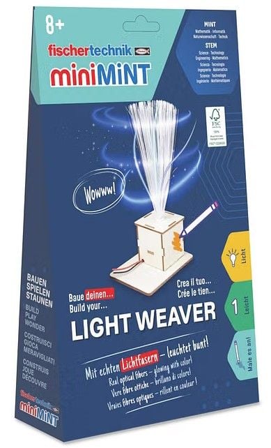 Produktbild: Fischertechnik 579986 - miniMINT, Light Weaver, Technik-Holzbausatz ab 8 Jahren