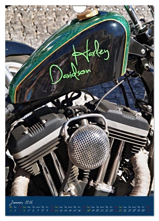 Produktbild: Harley Davidson in Details (Wall Calendar 2026 DIN A4 portrait), CALVENDO 12 Month Wall Calendar