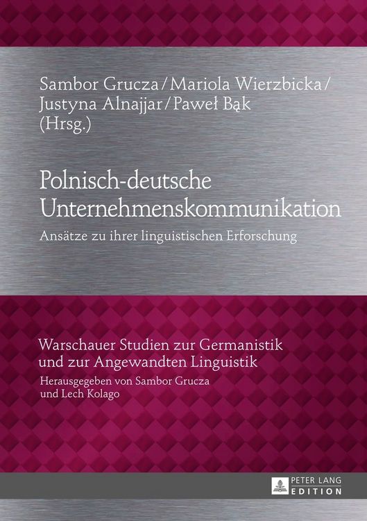 Produktbild: Polnisch-deutsche Unternehmenskommunikation