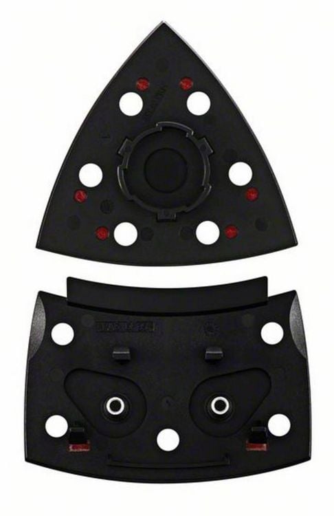 Produktbild: Schleifplatte f&uuml;r PSM 200 AE, 2-teilig, dreieckig, SDS, 102 x 92 mm, Klett. Bosch Accessories 2609256D20