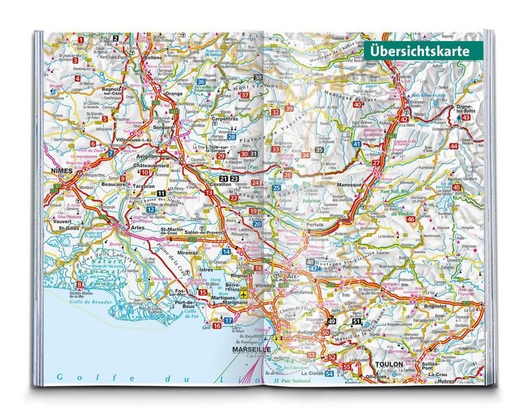 Produktbild: KOMPASS Wanderf&uuml;hrer Provence, 55 Touren mit Extra-Tourenkarte