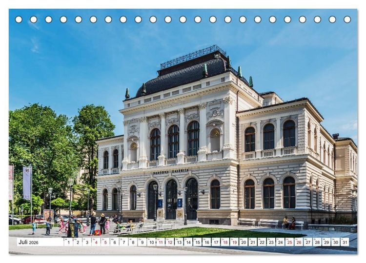 Produktbild: Ein Wochenende in Ljubljana (Tischkalender 2026 DIN A5 quer), CALVENDO Monatskalender