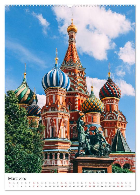 Produktbild: Moskau - Zwischen Oka und Wolga. (hochwertiger Premium Wandkalender 2026 DIN A2 hoch), Kunstdruck in Hochglanz