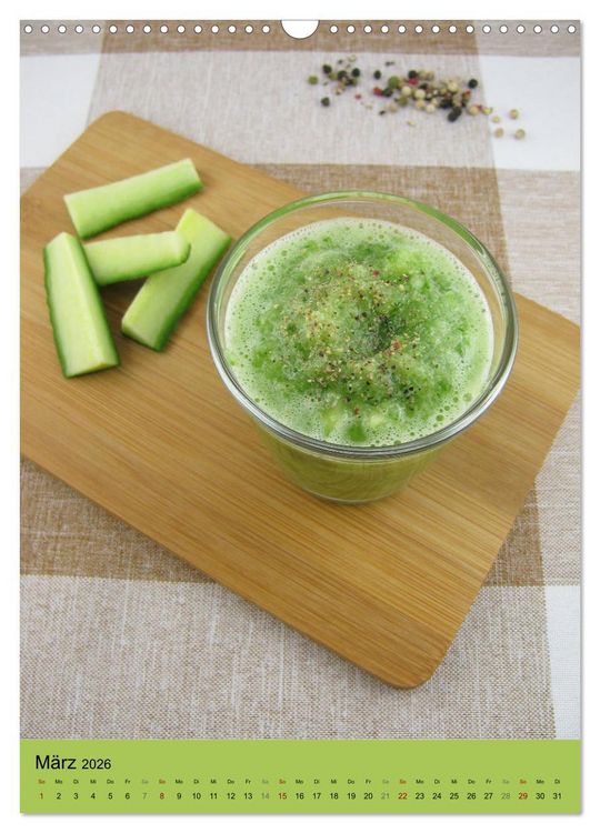 Produktbild: Detox Drinks! Gesund und lecker (Wandkalender 2026 DIN A3 hoch), CALVENDO Monatskalender