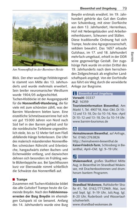 Produktbild: TRESCHER Reisef&uuml;hrer Barnim und Uckermark