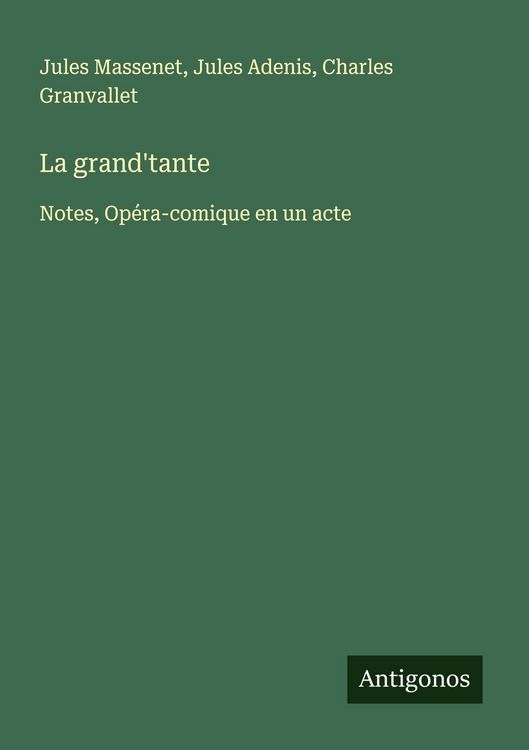 Produktbild: La grand'tante
