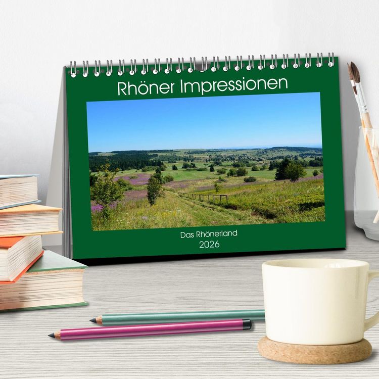 Produktbild: Rh&ouml;ner Impressionen (Tischkalender 2026 DIN A5 quer), CALVENDO Monatskalender